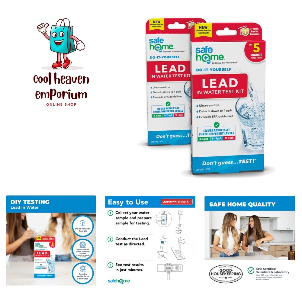 Comprehensive Lead in Water Testing Kit - Quick & Accurate, 2 Tests Included
