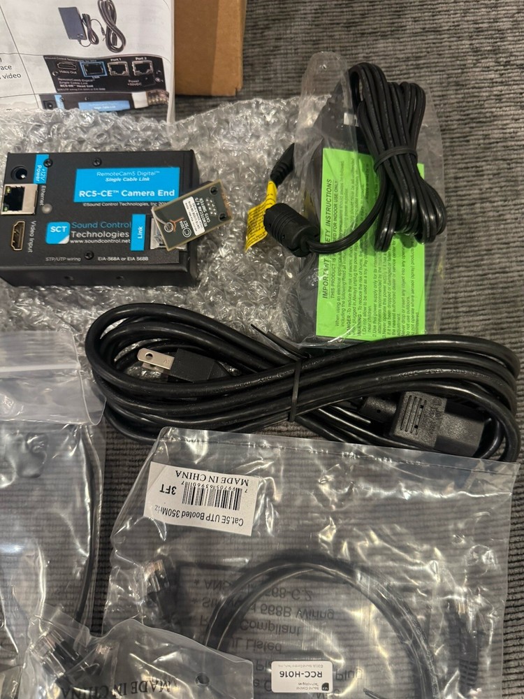 SCT Sound Control Technologies RemoteCam5 RC5-P60 Single CatX Camera Ext Kit