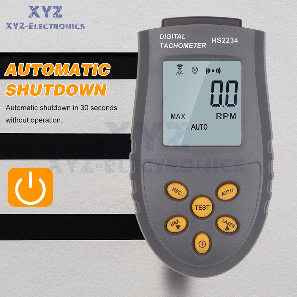 HS2234 Tachometer Non-Contact Digital Display Speedometer Digital Tachometers