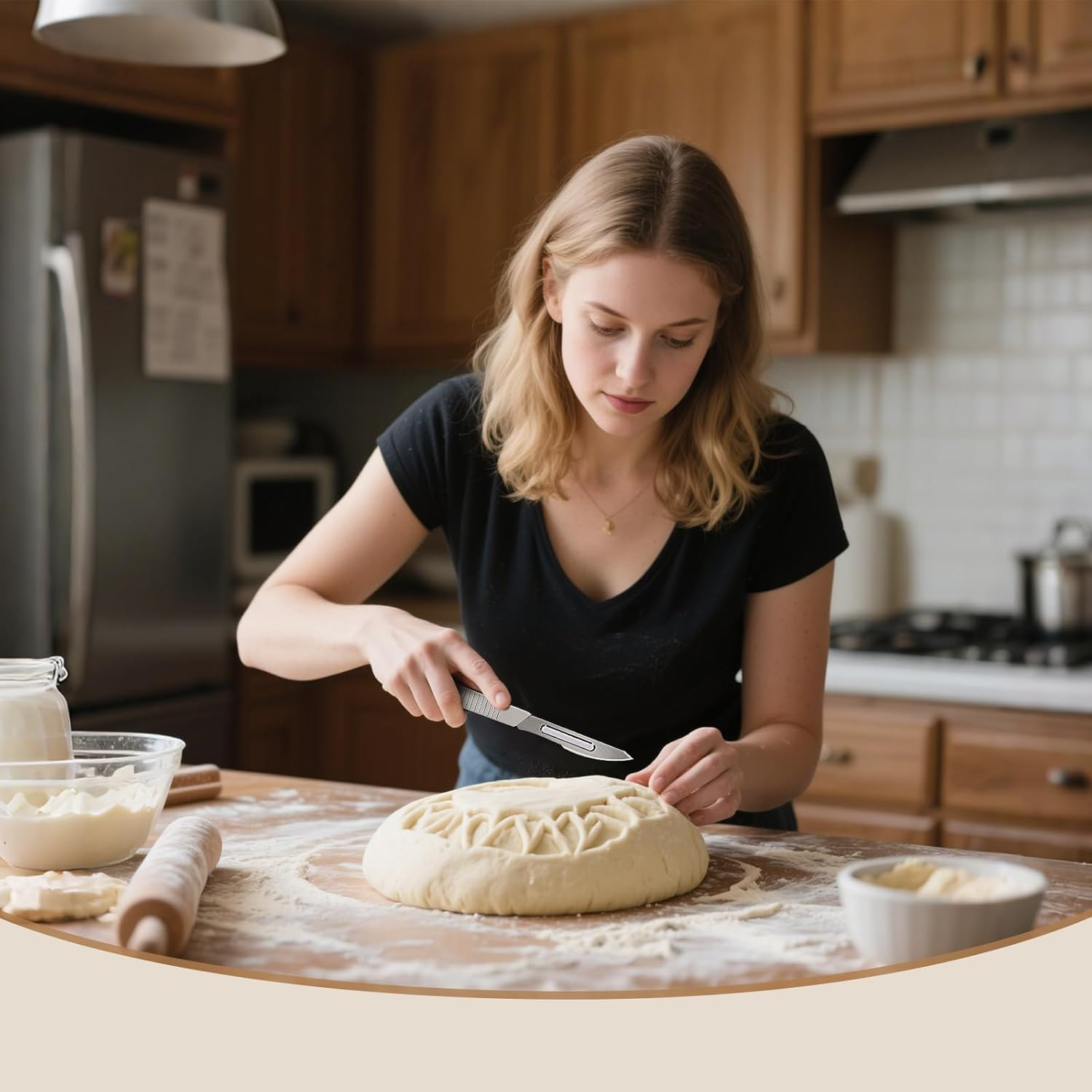 Bread Lame & Sourdough Scoring Tool - Professional Bread Scoring Tool with 10 Ul