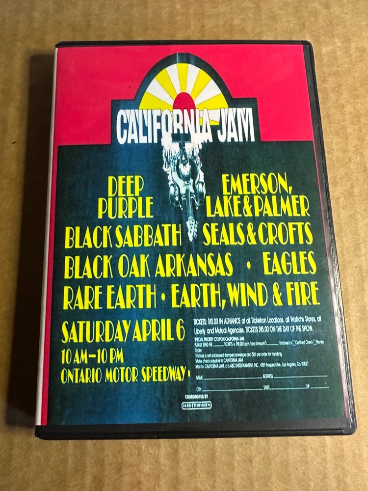 California Jam I: Cal Jam Live 1974 DVD Box Set Black Sabbath Deep Purple ELP