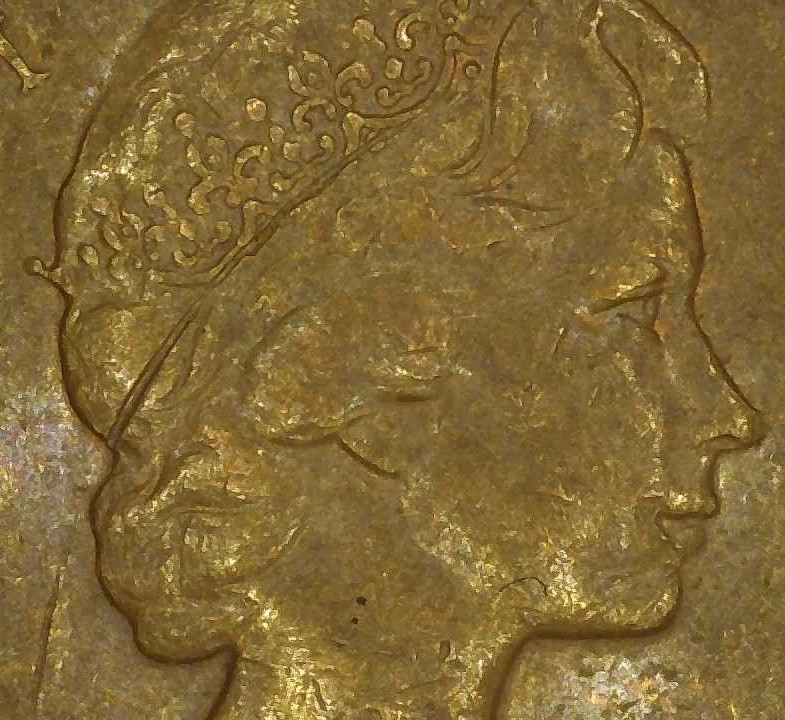 1976 canada 1 cent, Struck Through/DD/Soft DD/Misalign/Die Chips/Beads/Rim/Maple