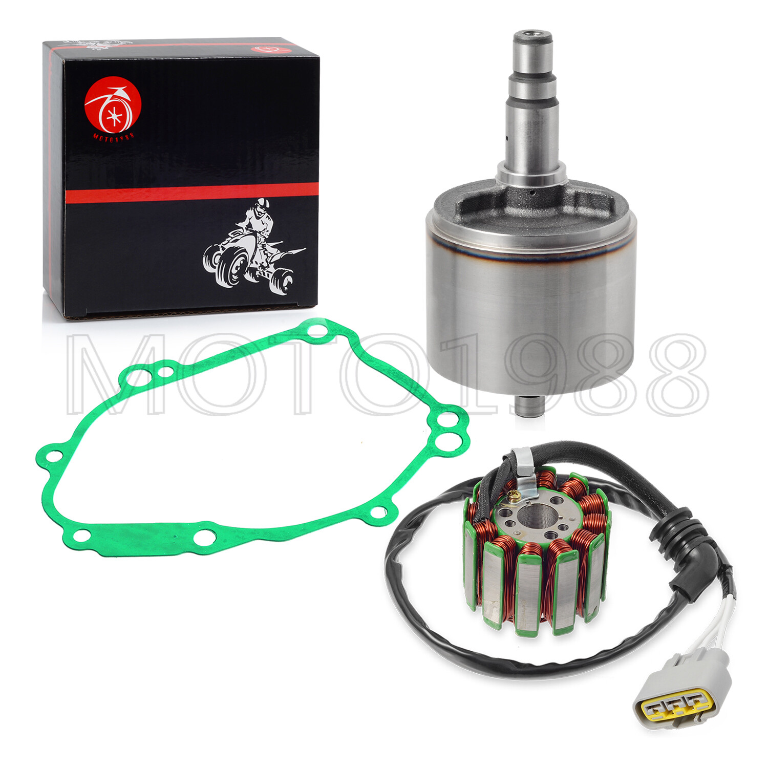 For YAMAHA R1 Limited Edition 2006 Magneto Stator Flywheel Rotor W/ Cover GASKET