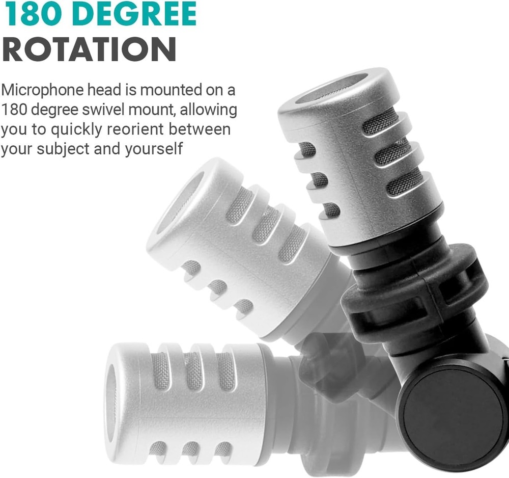 External USB-C Microphone for iPhone 15/16 - Mic for iPhone 15/16, USB-C Devi...