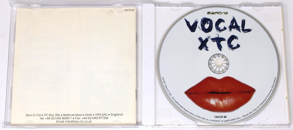 Zero-G Vocal XTC Sample/Sound Library/Sampling CD 1997 TAS CD 80