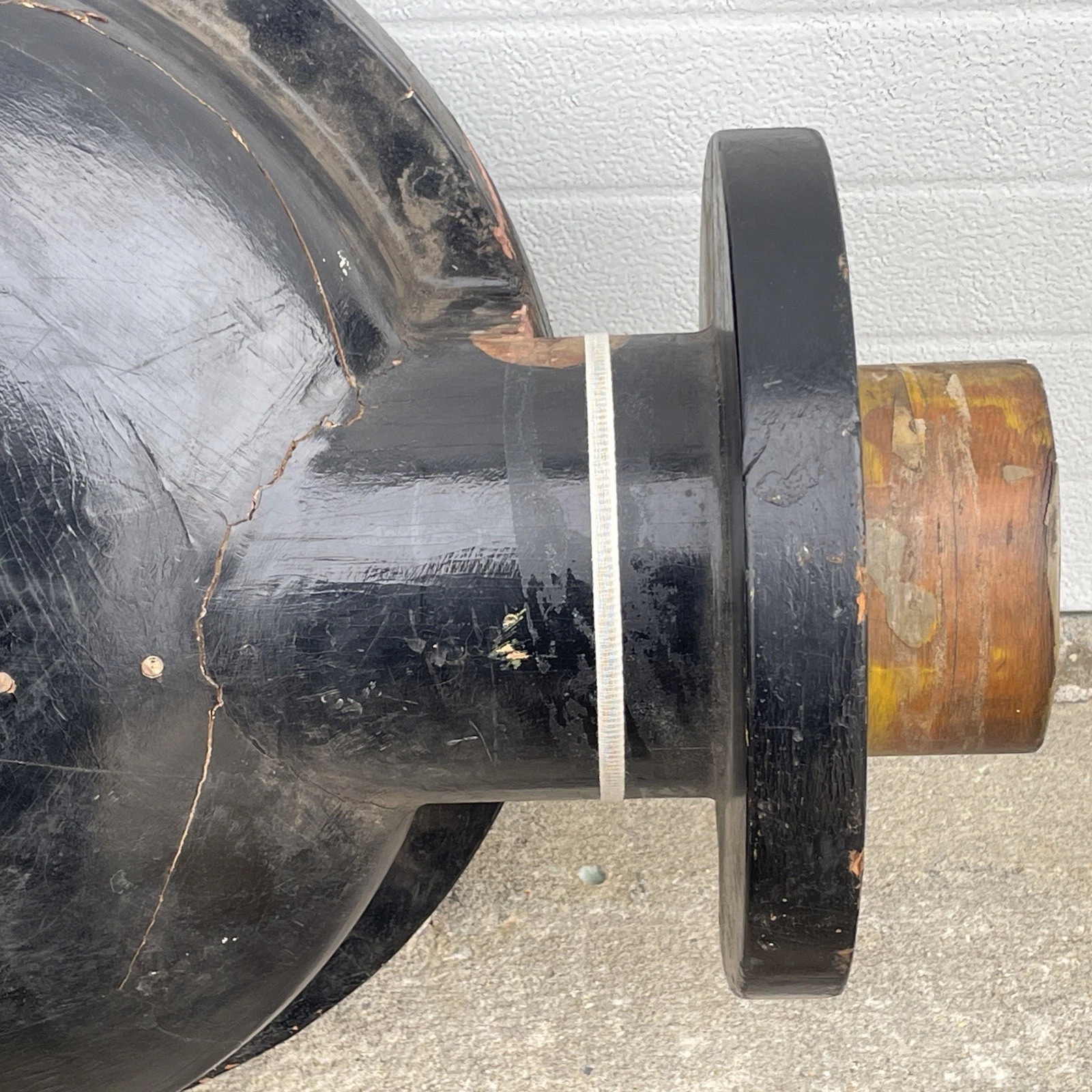 Large Vintage Industrial Wood Foundry Mold Pattern From Philadelphia Navy Yard