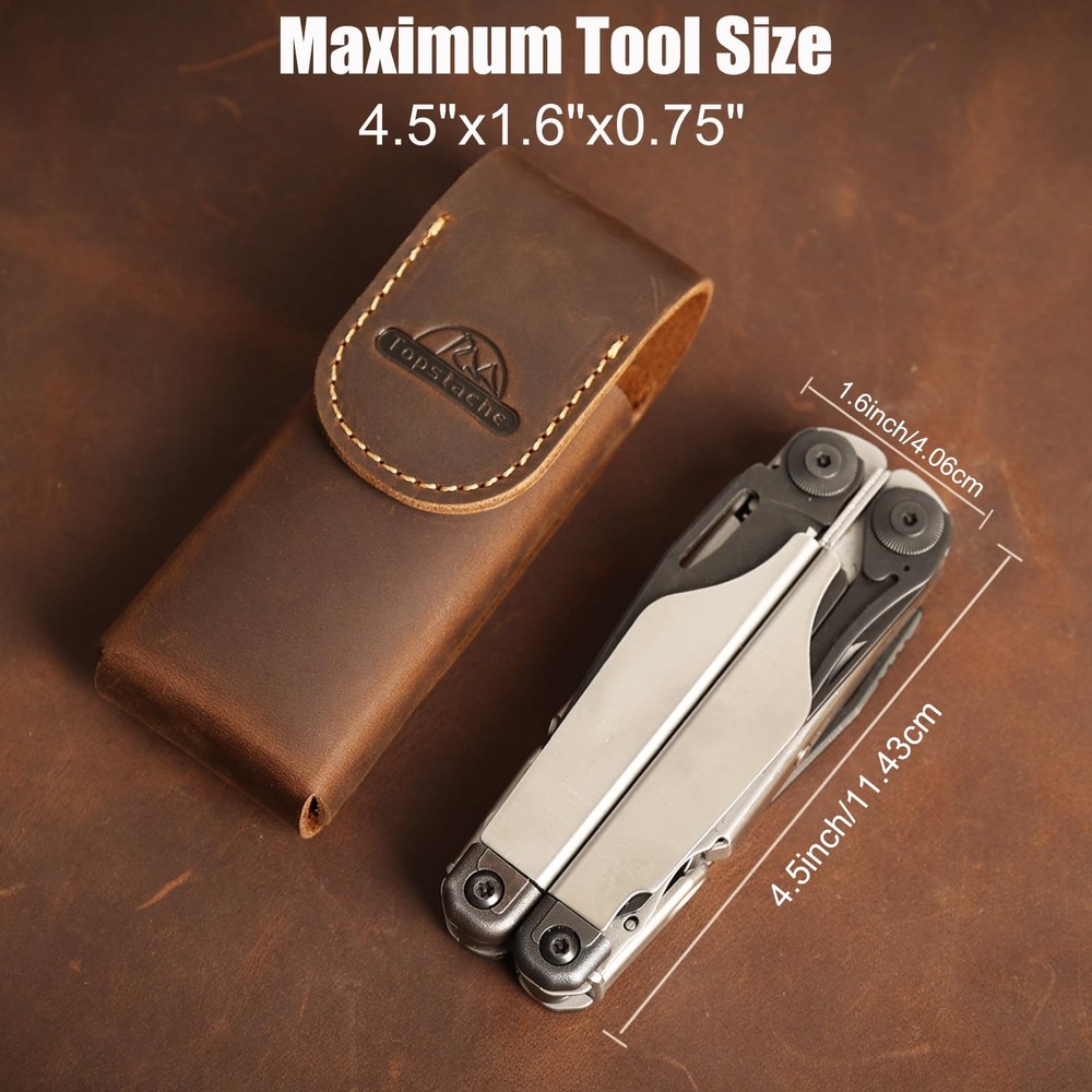 Leather Multitool Sheath for Belt Multitool Holster for Belt Leather Multit...