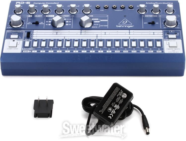 Behringer RD-6-BU Analog Drum Machine - Blue