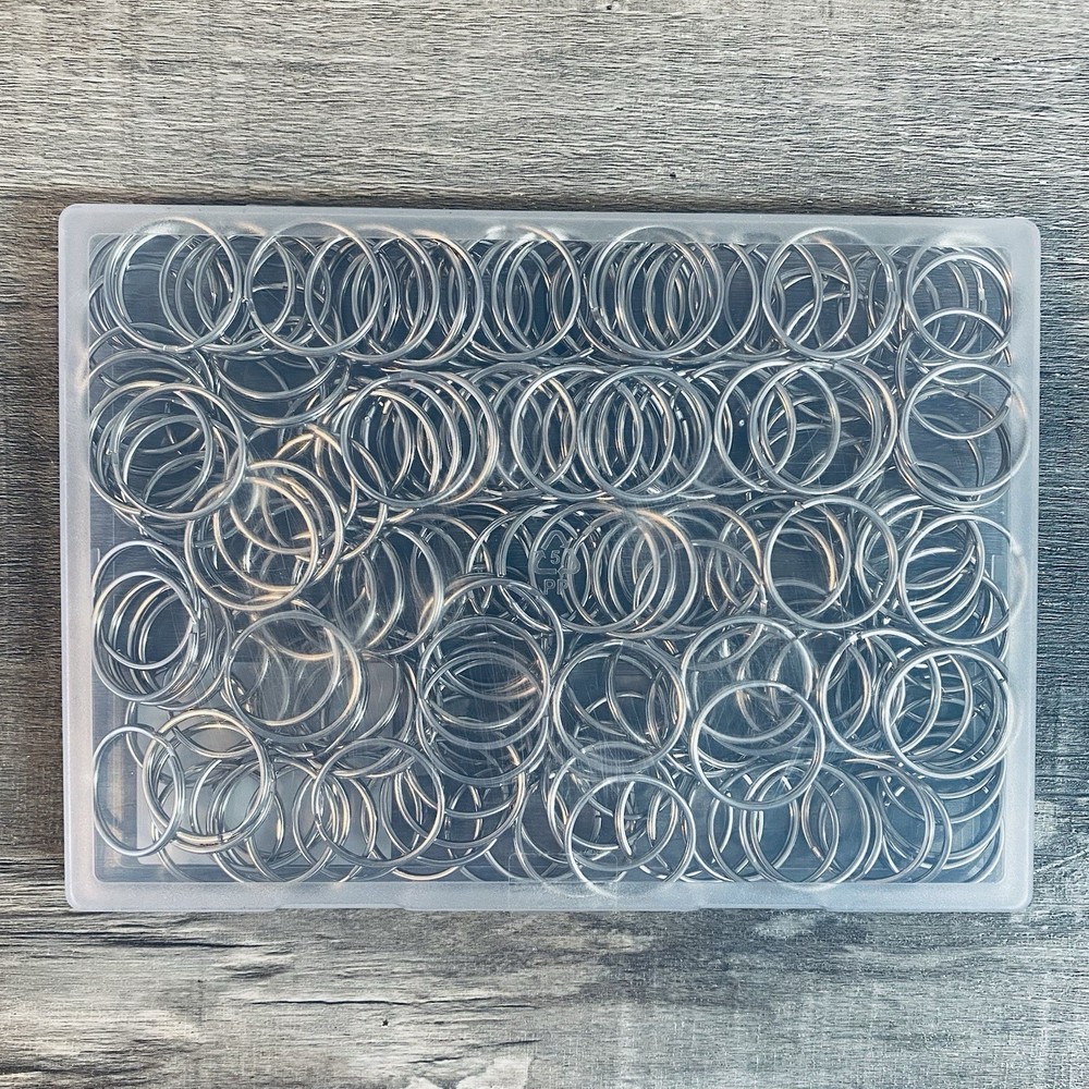 200 Piece 1" Diameter Split Rings Key Rings