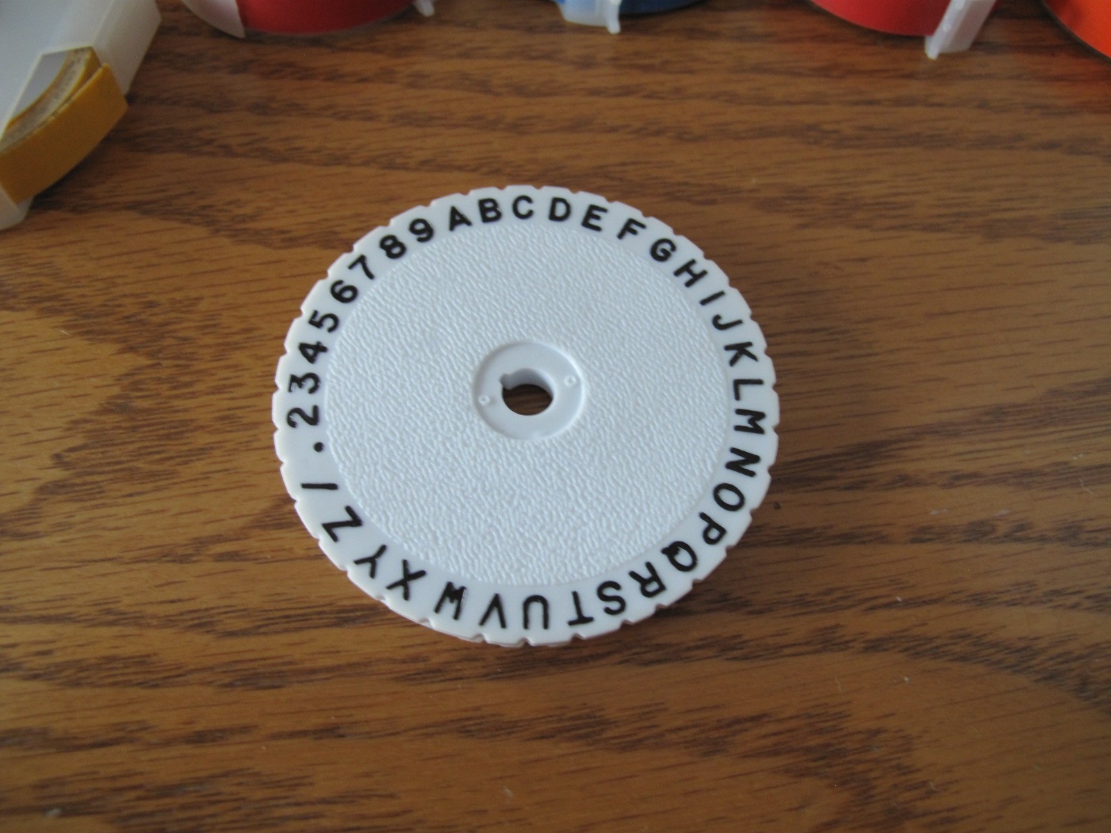 Vintage DYMO Embossing Wheel & Lot of 3/8" Labeling Tape