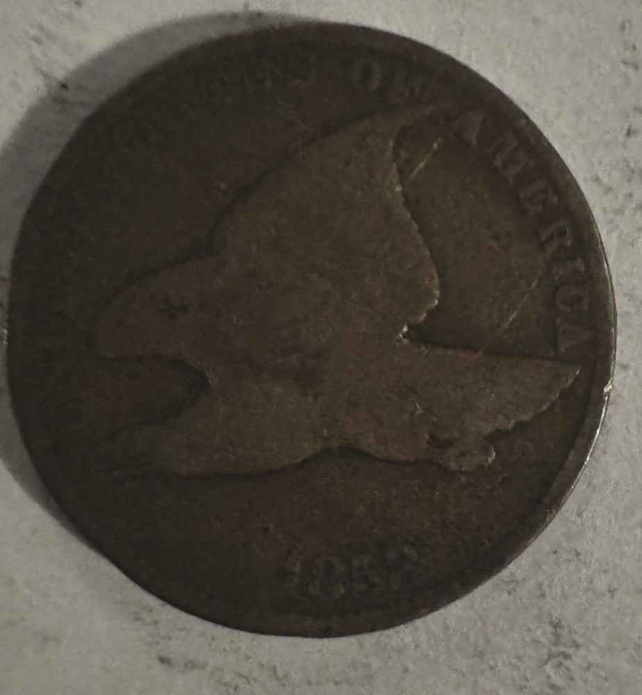 USA Flying Eagle Cent Coin 1858
