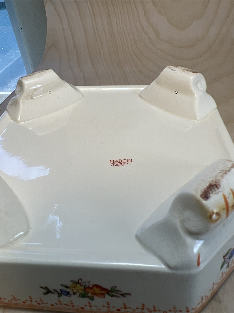 Chintz Divided Covered Dish Japan