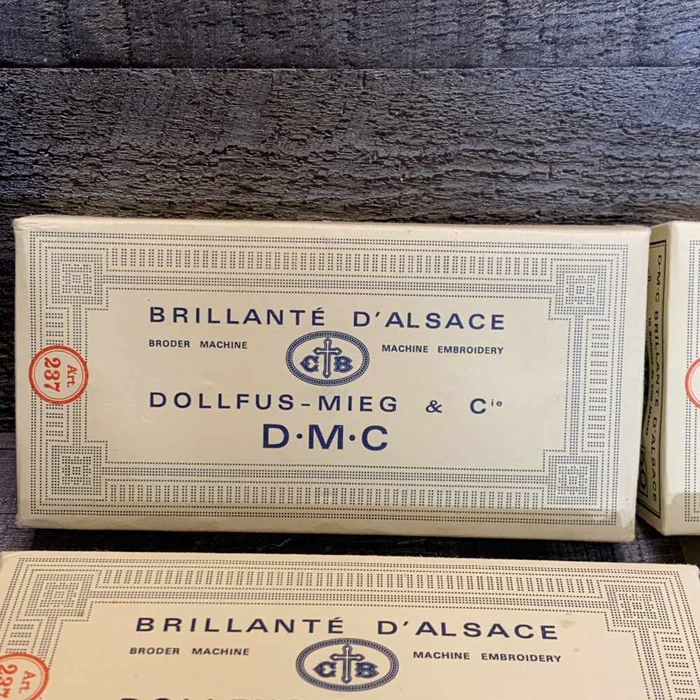 DMC Machine Embroidery Thread 5 Boxes 48 Spool Multi Color Blend #48, 114, 52, 9