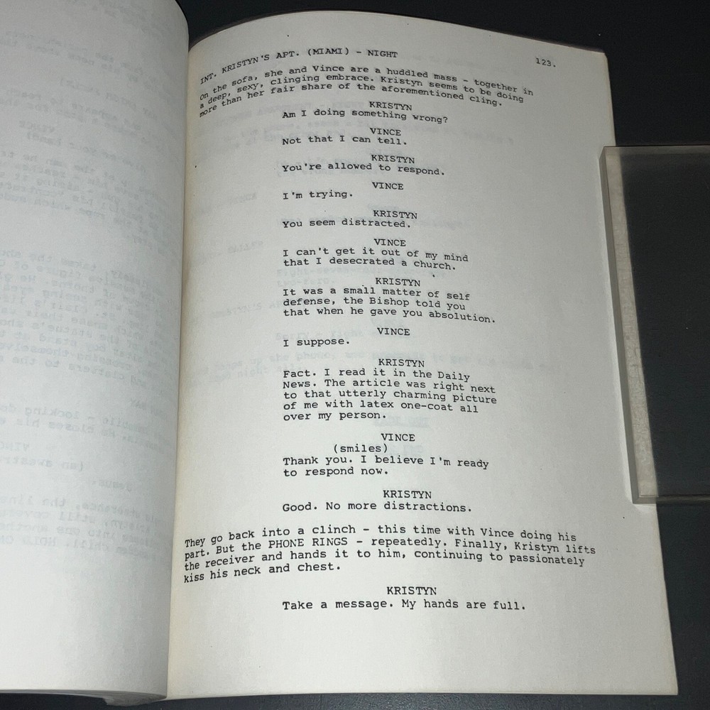 BLIND DATE (1987) 1st Bruce Willis / Stiff Prod. Covers 2nd Draft + COA!