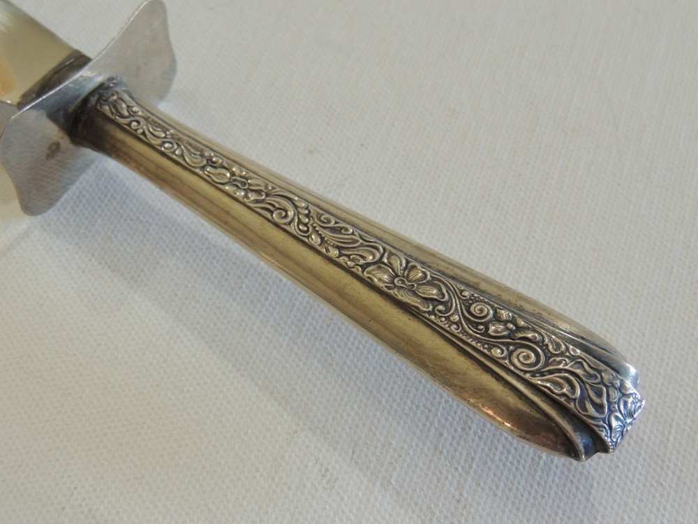 VINTAGE STERLING SILVER HANDLE & STAINLESS LARGE KNIFE