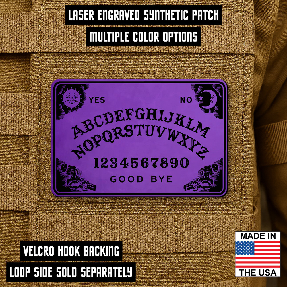 Spirit Talking Board Morale Patch, 2" x 3" Hook & Loop Plate Carrier Patch