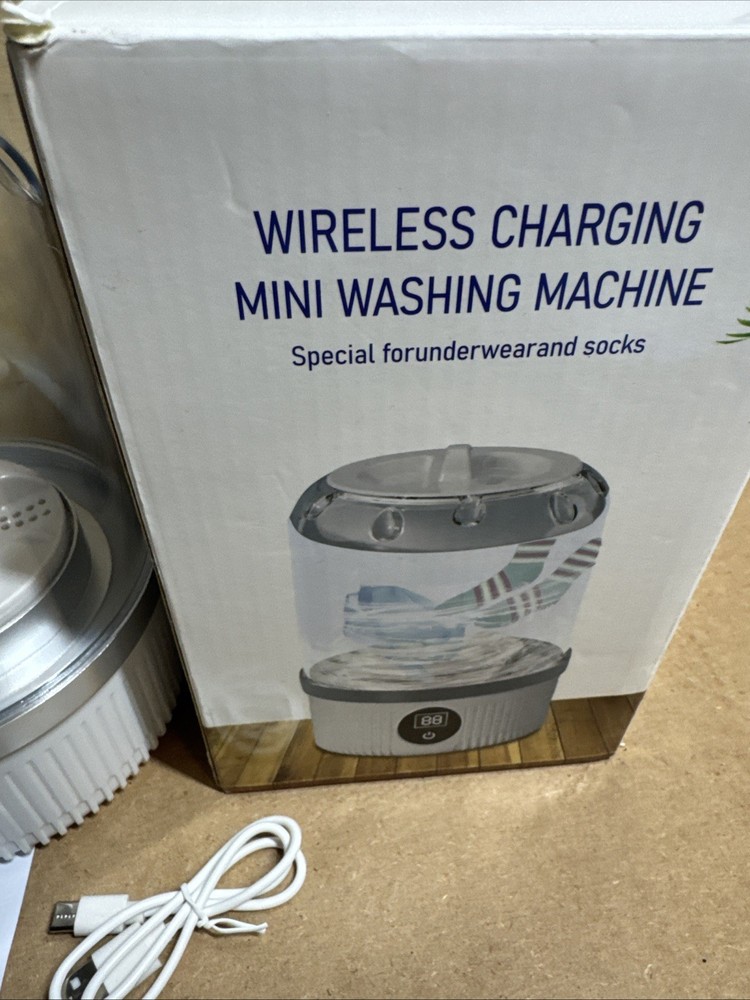 Portable Mini Washing Machine for Delicates - Rechargeable Cordless