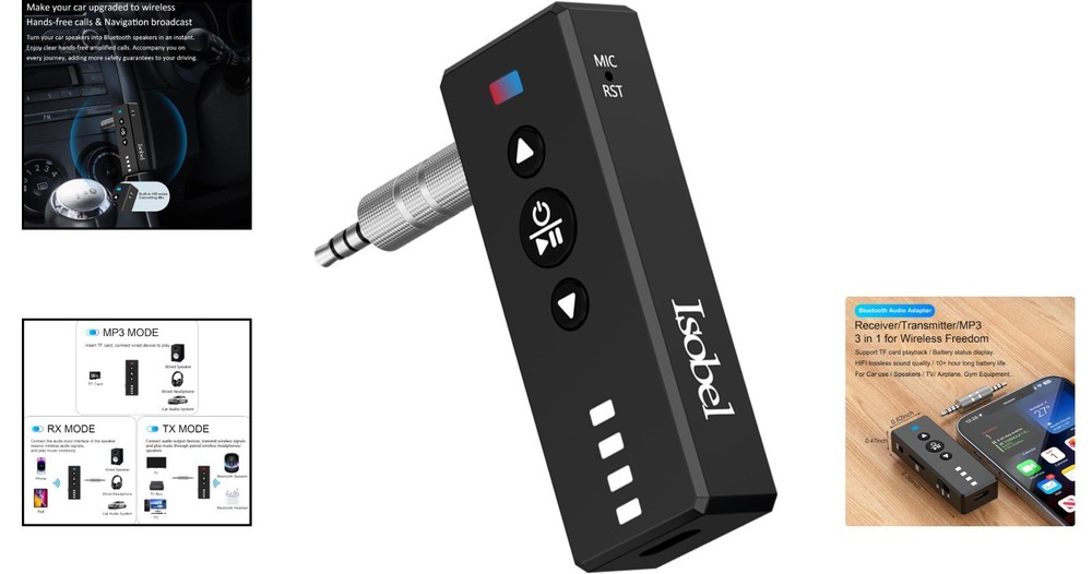 Lightweight Bluetooth 5.4 Transmitter & Receiver - Audio Streaming Made Simple