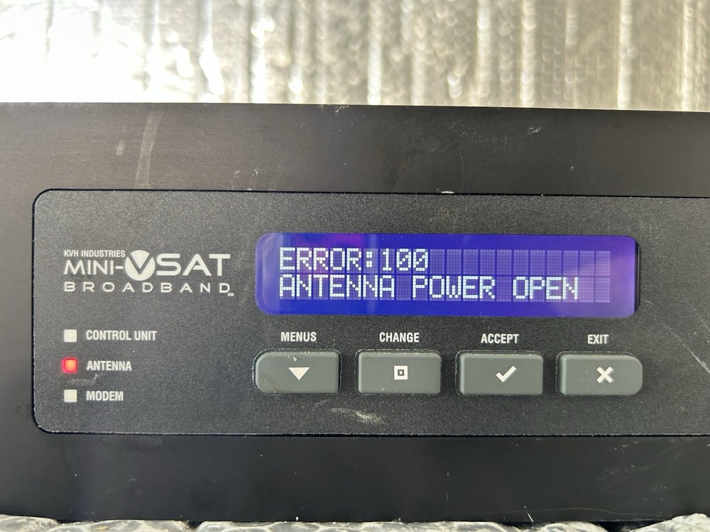 KVH Mini-VSAT Broadband TracPhone V3 Control Unit COMMBOX Modem .