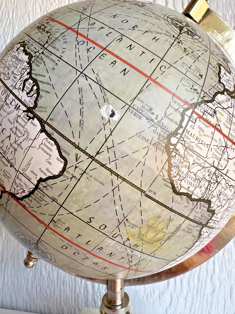 World Globe with Marble Base