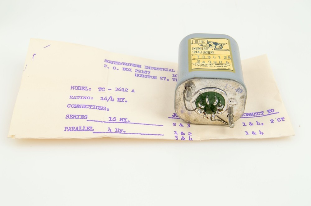 Vintage SIE TC-3612 A Audio Output Transformer 16/4 HY
