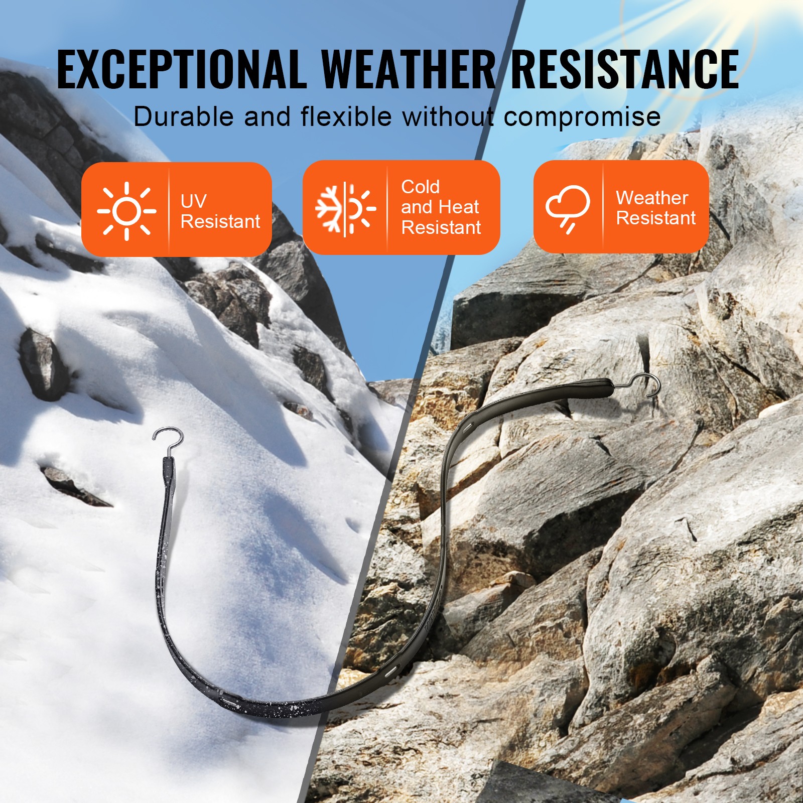 4 Pack 40" Bungee Straps Set Heavy Duty Rubber Bungee Cord w/Steel S-Hook