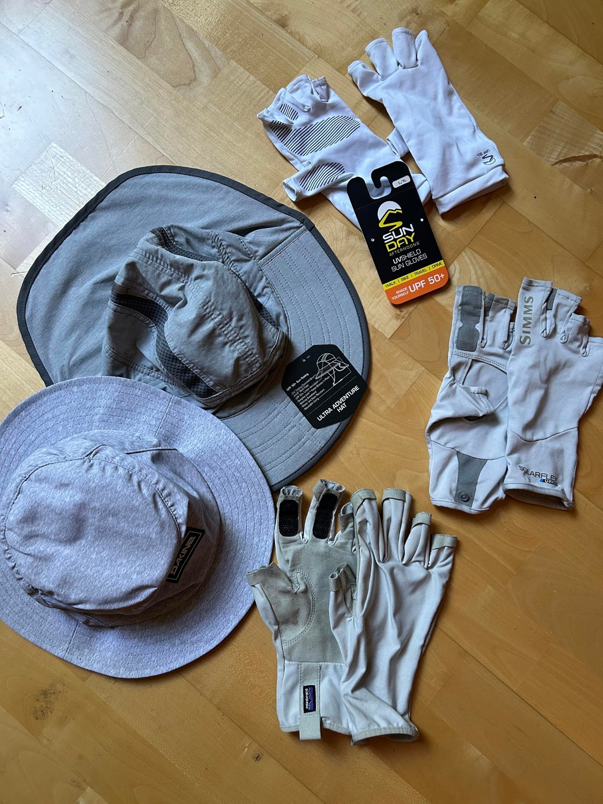 Patagonia Dakine Sunday Afternoons Simms Sun Hats and Gloves Fishing Paddling