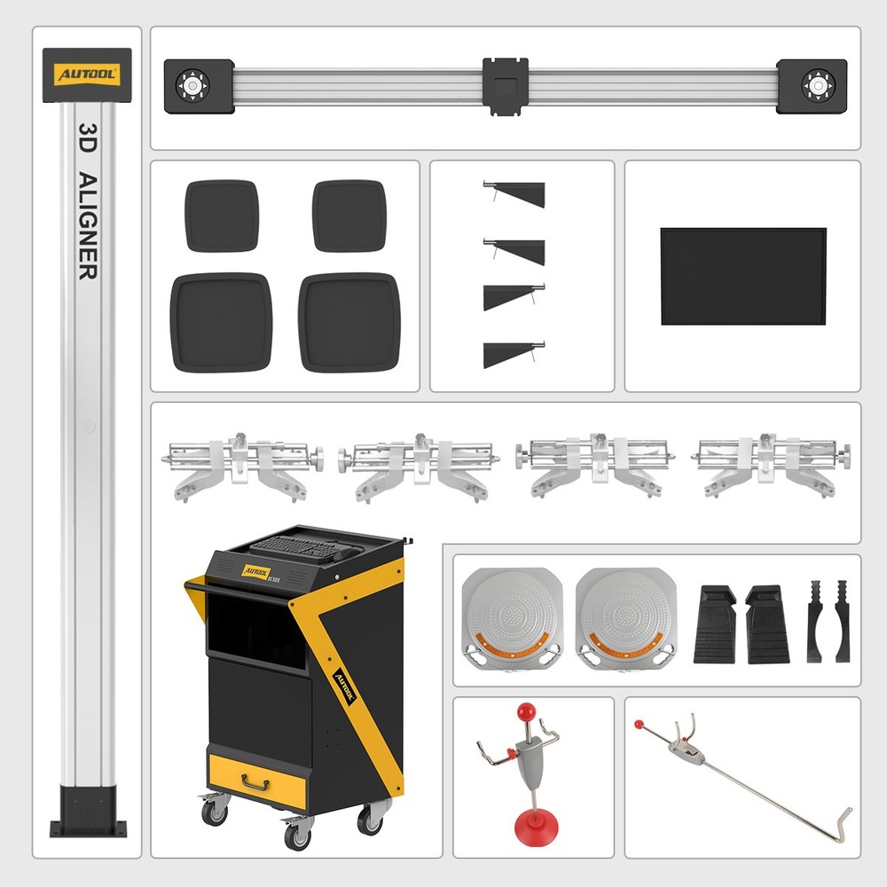 3D Wheel Alignment Machine Fully Automatic Aligning System Aligner Voice Guidanc