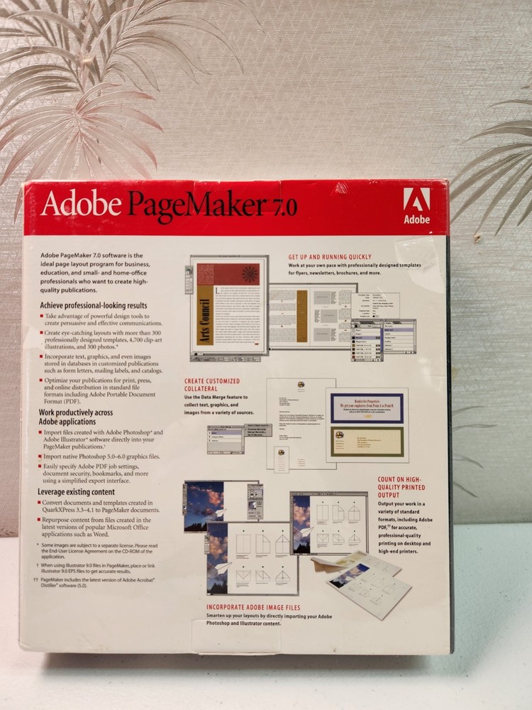 New Sealed Adobe PageMaker 7.0 Mac Upgrade Fast Shipping