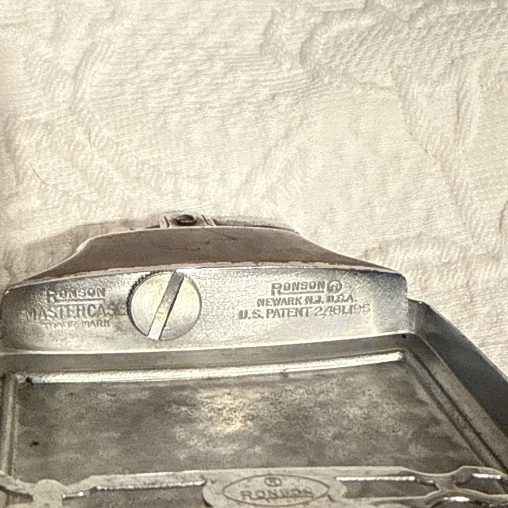 Vintage Ronson Master-Case , Cigarette Case Combination Lighter