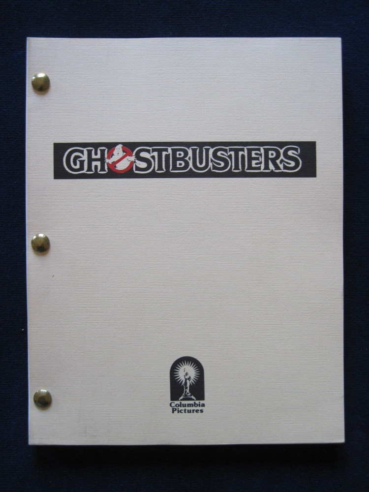 ORIGINAL SCRIPT for ORIGINAL GHOSTBUSTERS, IVAN REITMAN DAN ACKROYD, BILL MURRAY