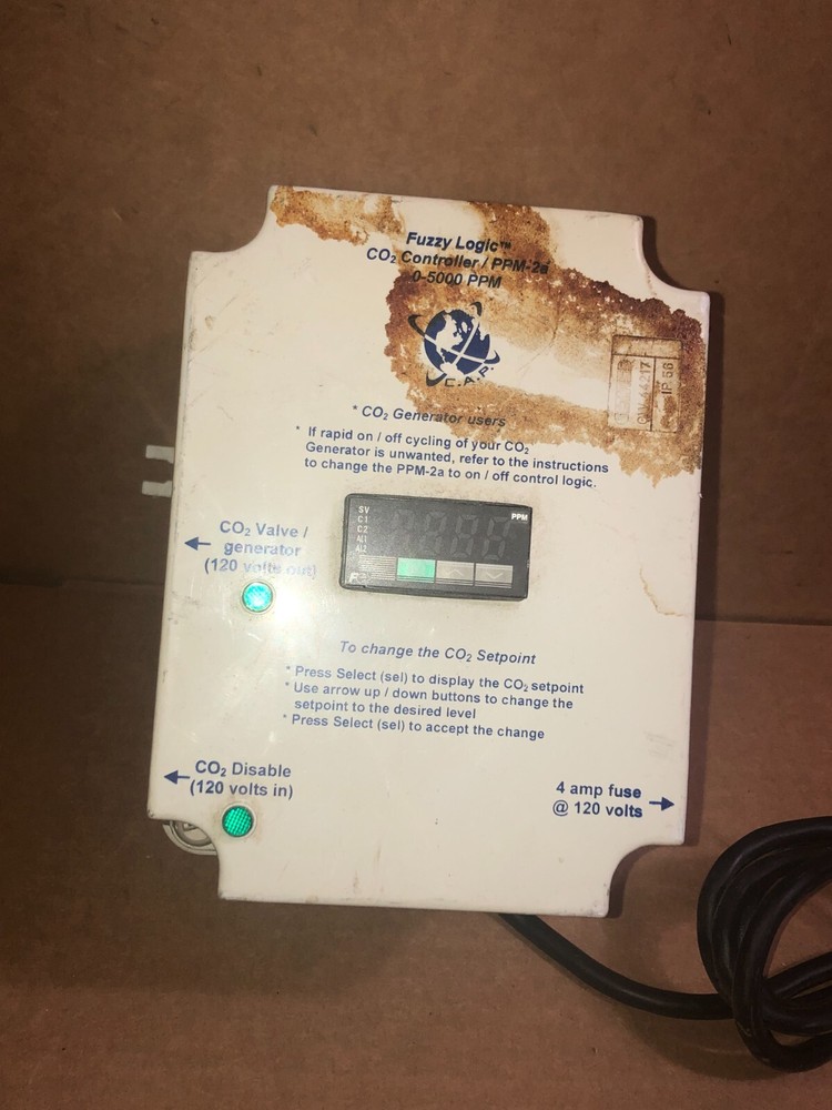 Fuzzy Logic CO2 Monitor/Controller PPM-2a **AS IS *UNTESTED