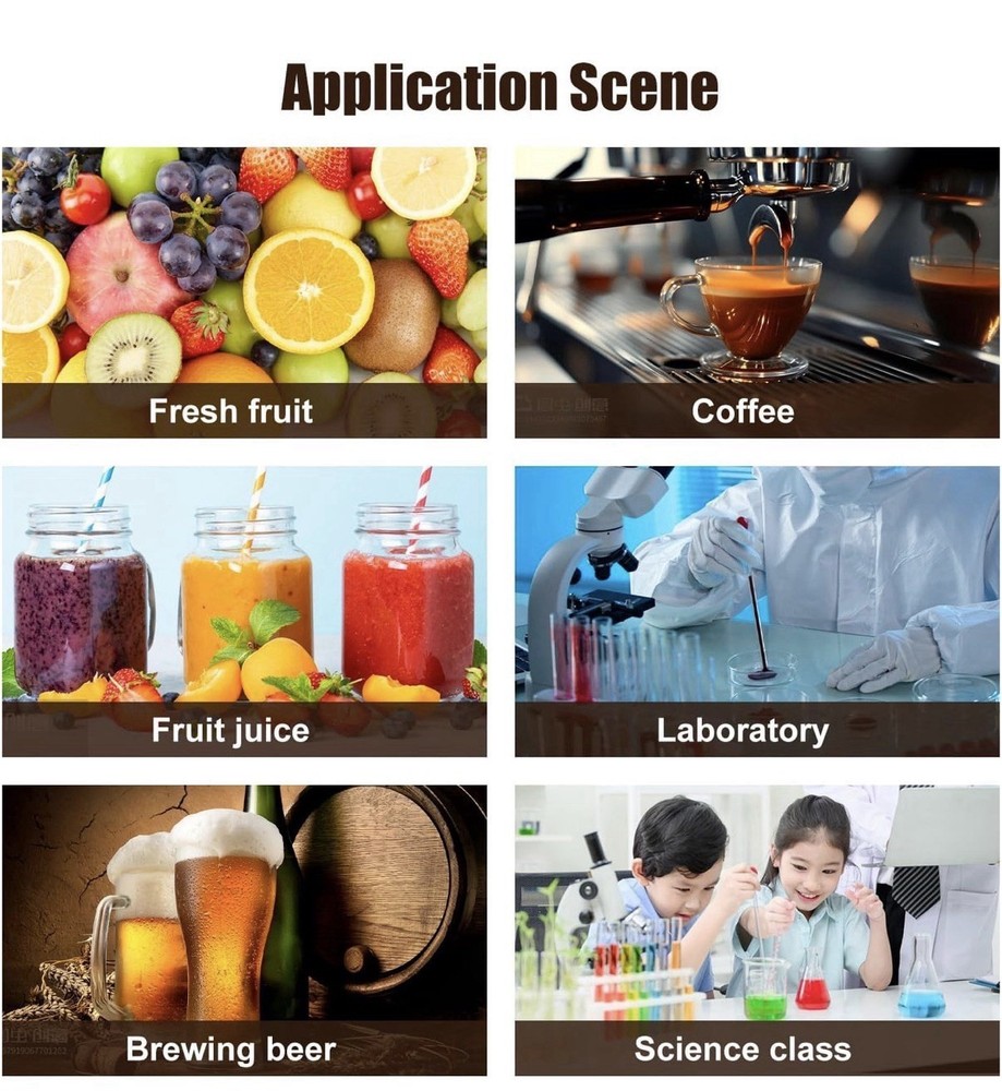 GOYOJO Digital Brix Refractometer Meter Lab Refractometer ±0.5 Brix/1℃ Accuracy