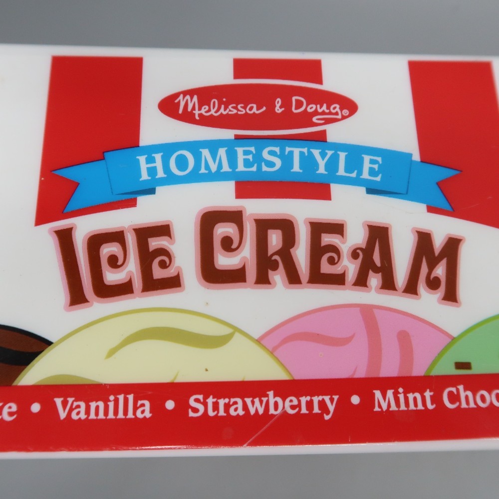 Melissa and Doug Ice Cream Stack Cone Magnetic Play Set with Container