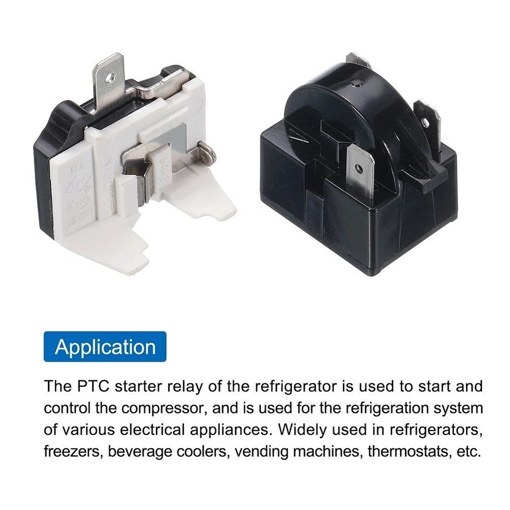 47 Ohm 3 Pin PTC Relay Module for Refrigerator Compressor with Overload Control