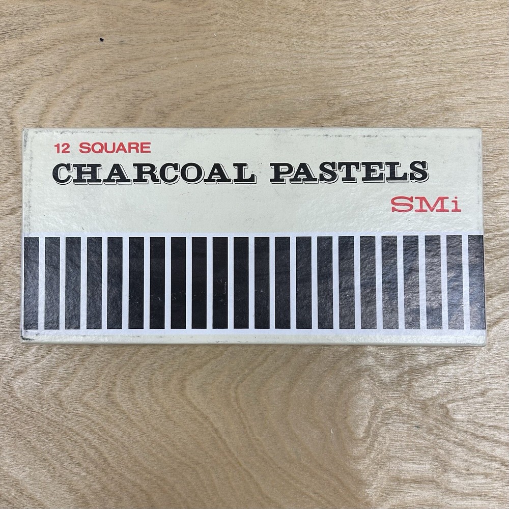 12 Square Charcoal Pastels SMi