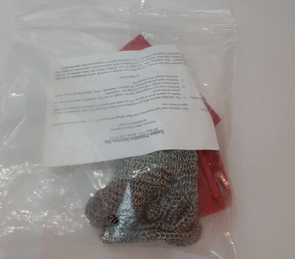 Chain Mesh 5 Finger Glove Medium