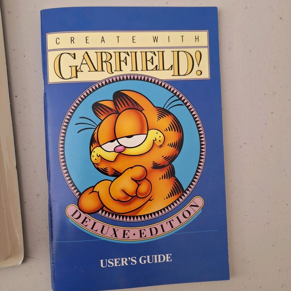 Vintage: 1987 - Create With Garfield - Deluxe Edition - Apple Computer Software