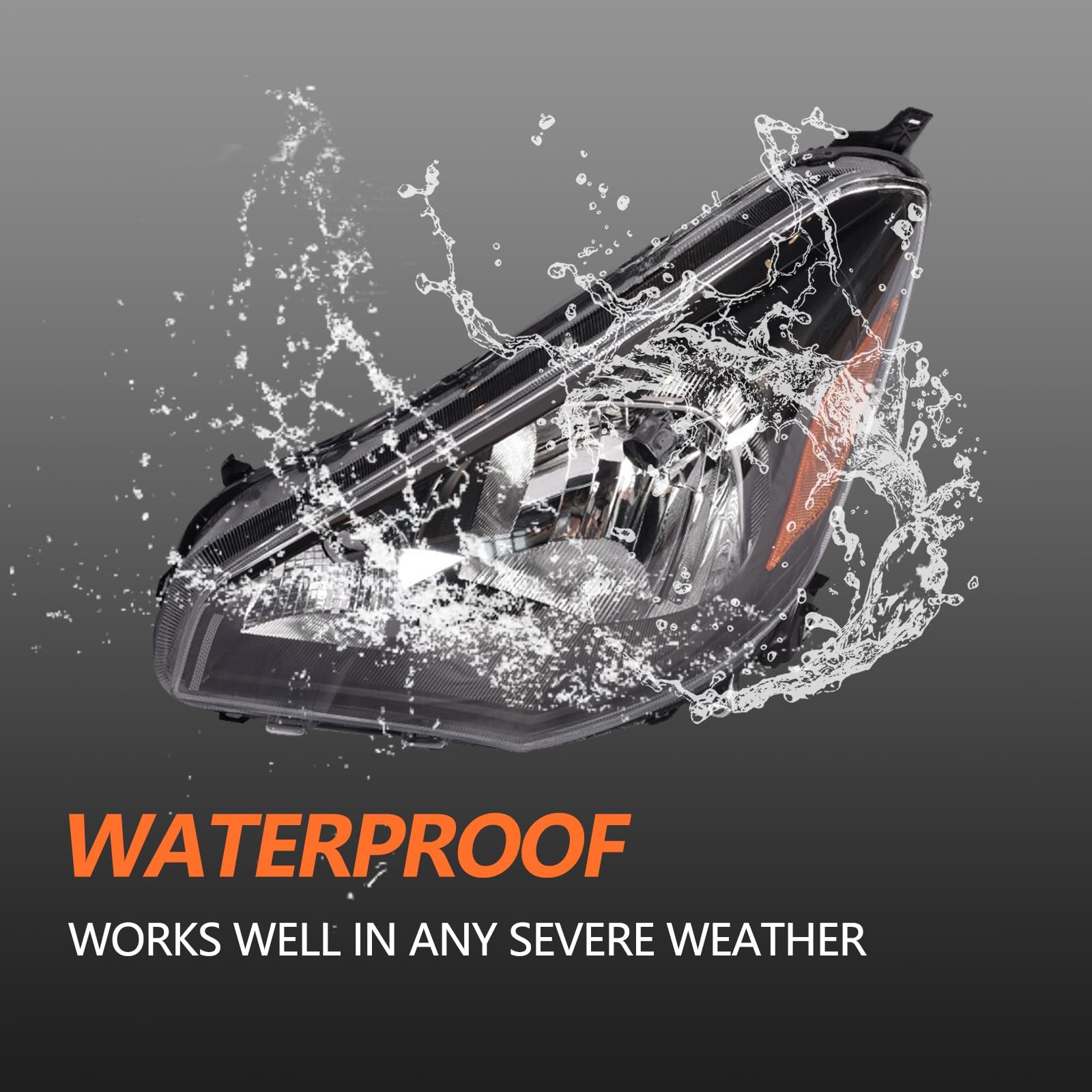 Headlight W/O Bulbs for Mitsubishi Mirage G4 Sedan Pair Halogen Head Lamp