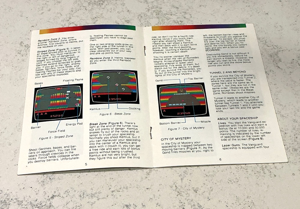 Atari 2600 Vanguard* Manual Only