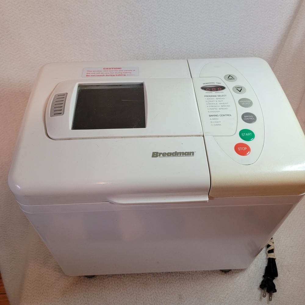 Breadman Automatic Bread Maker TR-400 Tested Works