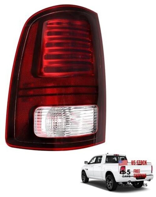 LED Tail Light Assembly Driver Side Compatible with Ram 1500 Left Driver Side