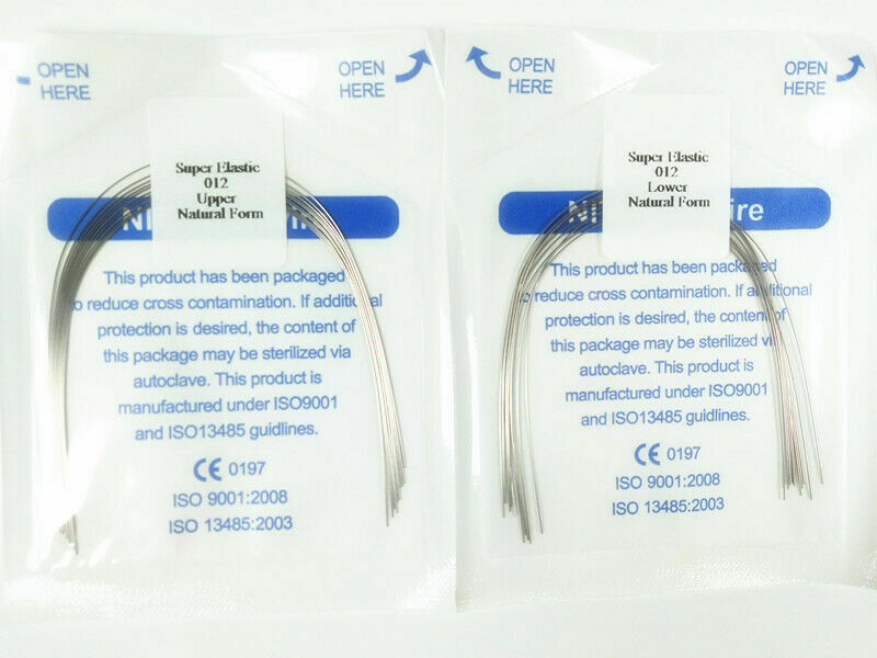 Dental Orthodontic Arch Wire Super Elastic Niti Round Rectangular Natural Form