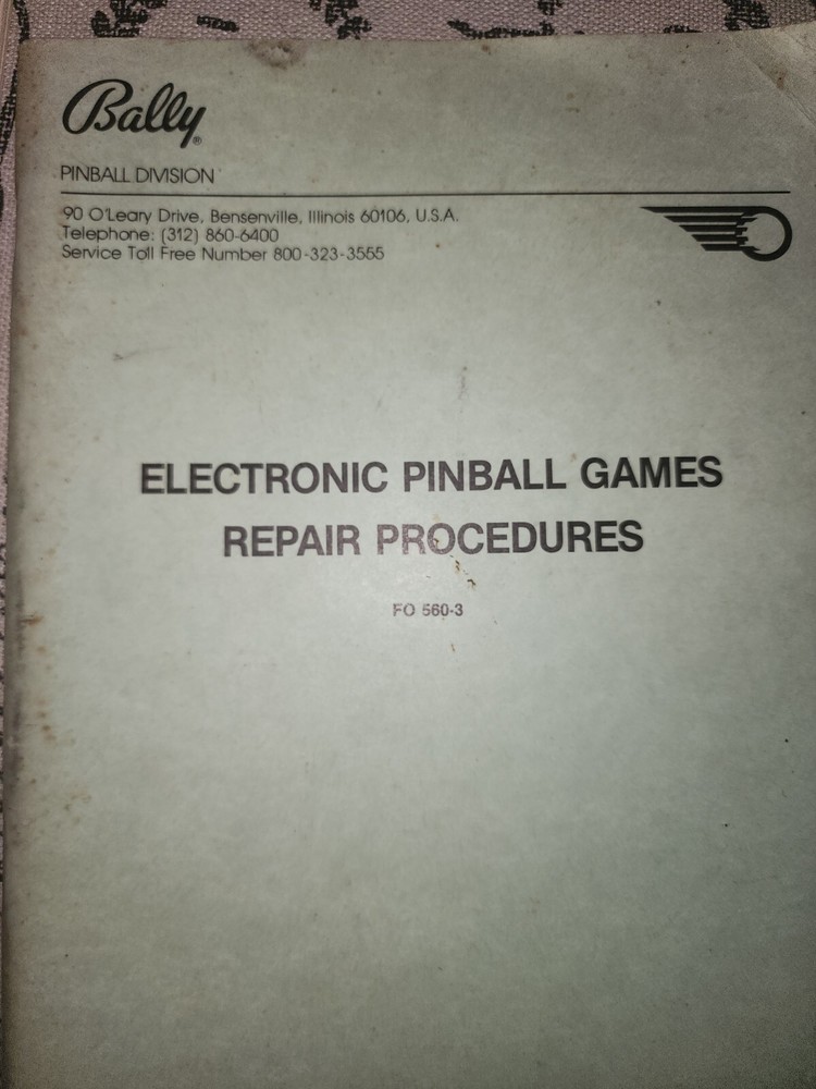 Lost World Pinball Manuals Bally