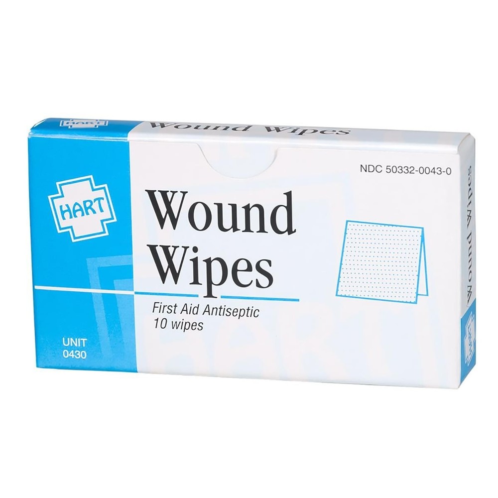 Hart Antiseptic Wound Wipes 20 Box Bulk Quantity