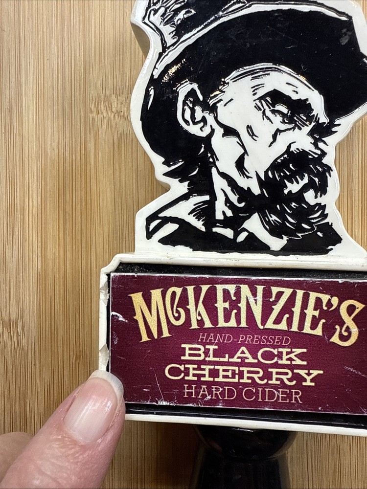 McKenzie's Hard Pressed Black Cherry Hard Cider Tap Handle Breweriana Bar Pull