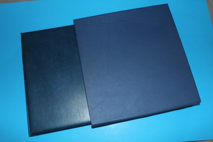 Lindner Blue 18 Ring binder with Dustcase BlueLakeStamps SUPER