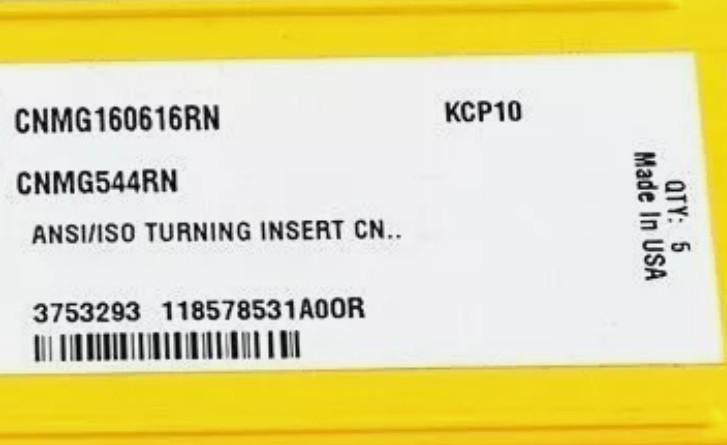 5 PCS  ORIGINAL  INSERTS   CNMG160616RN KCP10