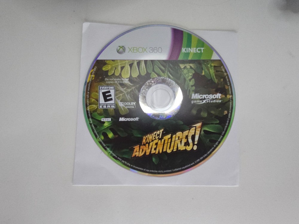 Microsoft Xbox 360 Kinect Sensor with Kinect Adventures! Game Model 1414 Tested