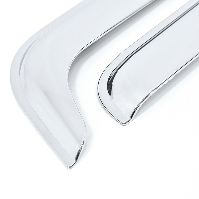 Hino Ranger 2017 Air Loop Chrome Side Window Visors (Left/Right)
